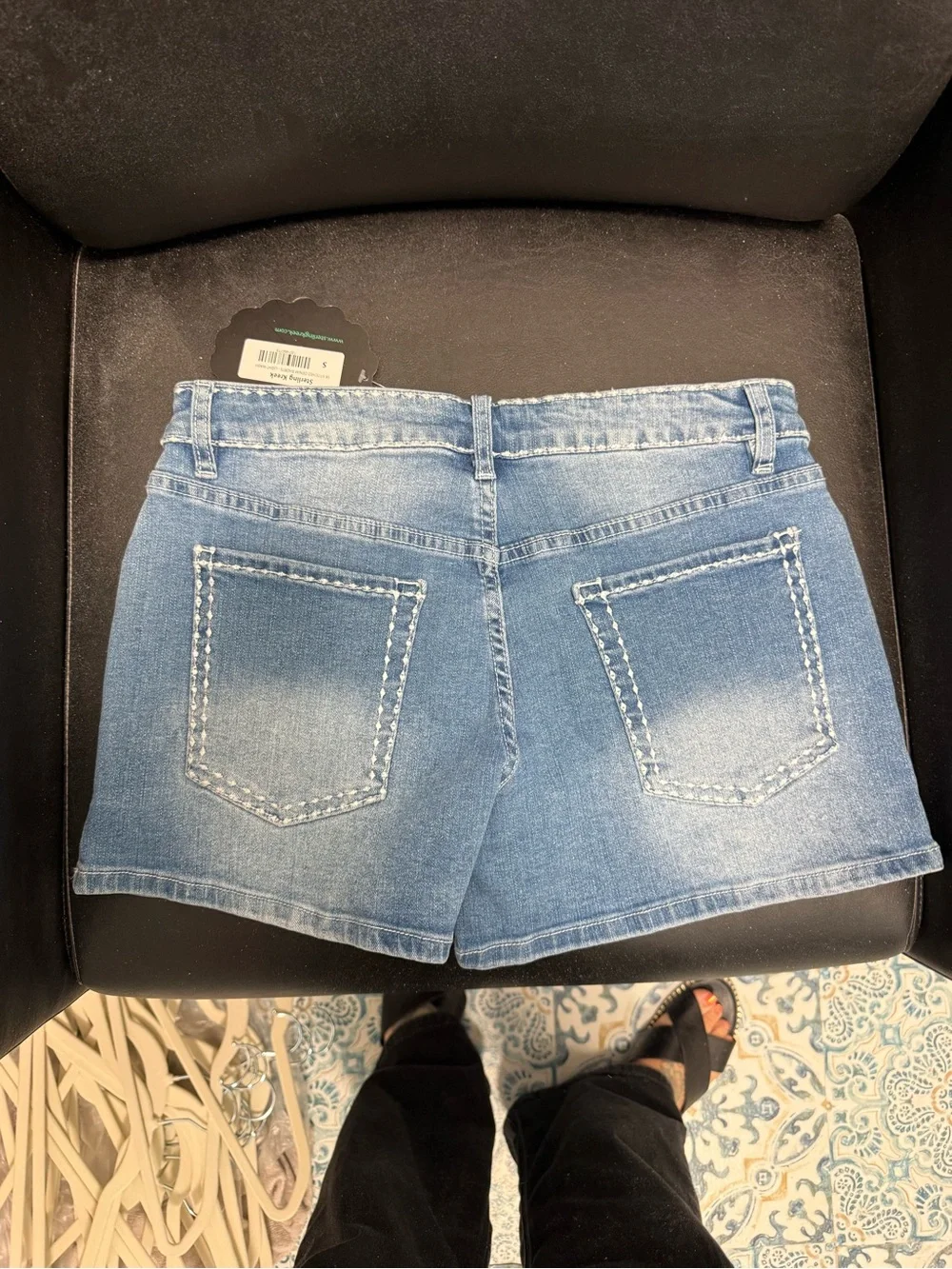 Women's Light Wash Denim Jean Shorts
